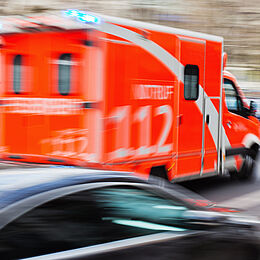 Rettungswagen im Einsatz